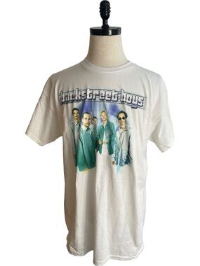 Backstreet Boys Larger Than Life Millennium Graphic T-Shirt White